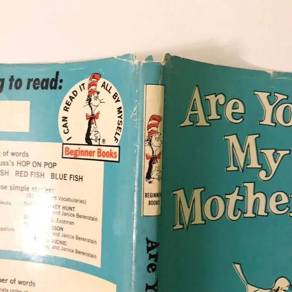 Vtg 1960 Are You My Mother by P D Eastman Childrens Beginner Book HC DJ - Picture 6 of 16